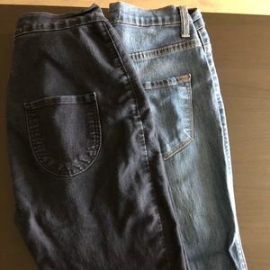 Fashion Nova High Waisted Jeans x2  Size 27/7